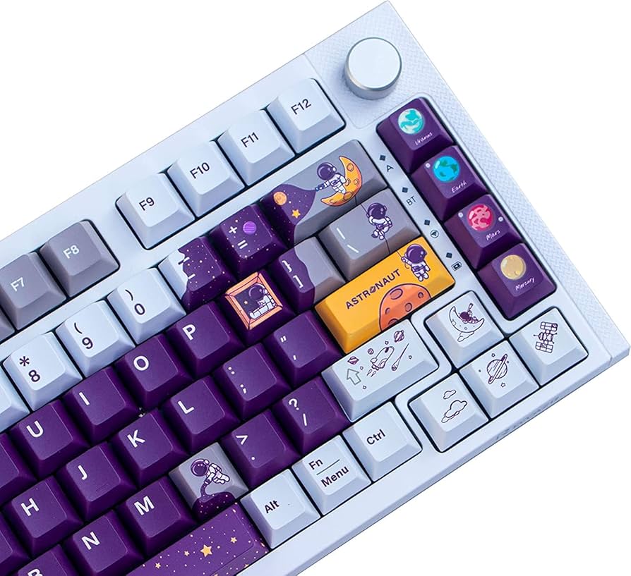 M♡ ZXMICYFA PBT Keycaps, 141 Keys Customized Cute Dye
